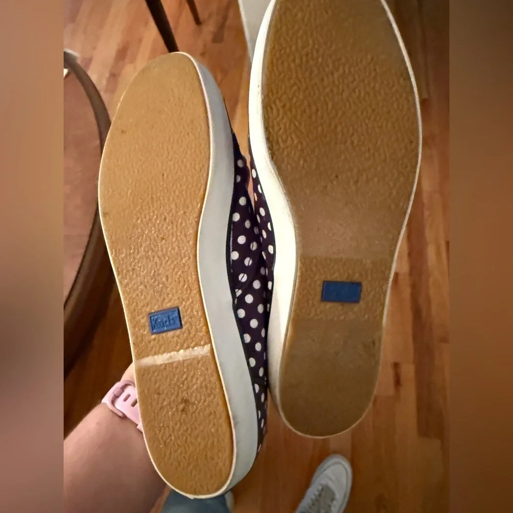 👟 Women’s Keds Champion Polka Dot Sneakers | Navy & White | Size 6.5